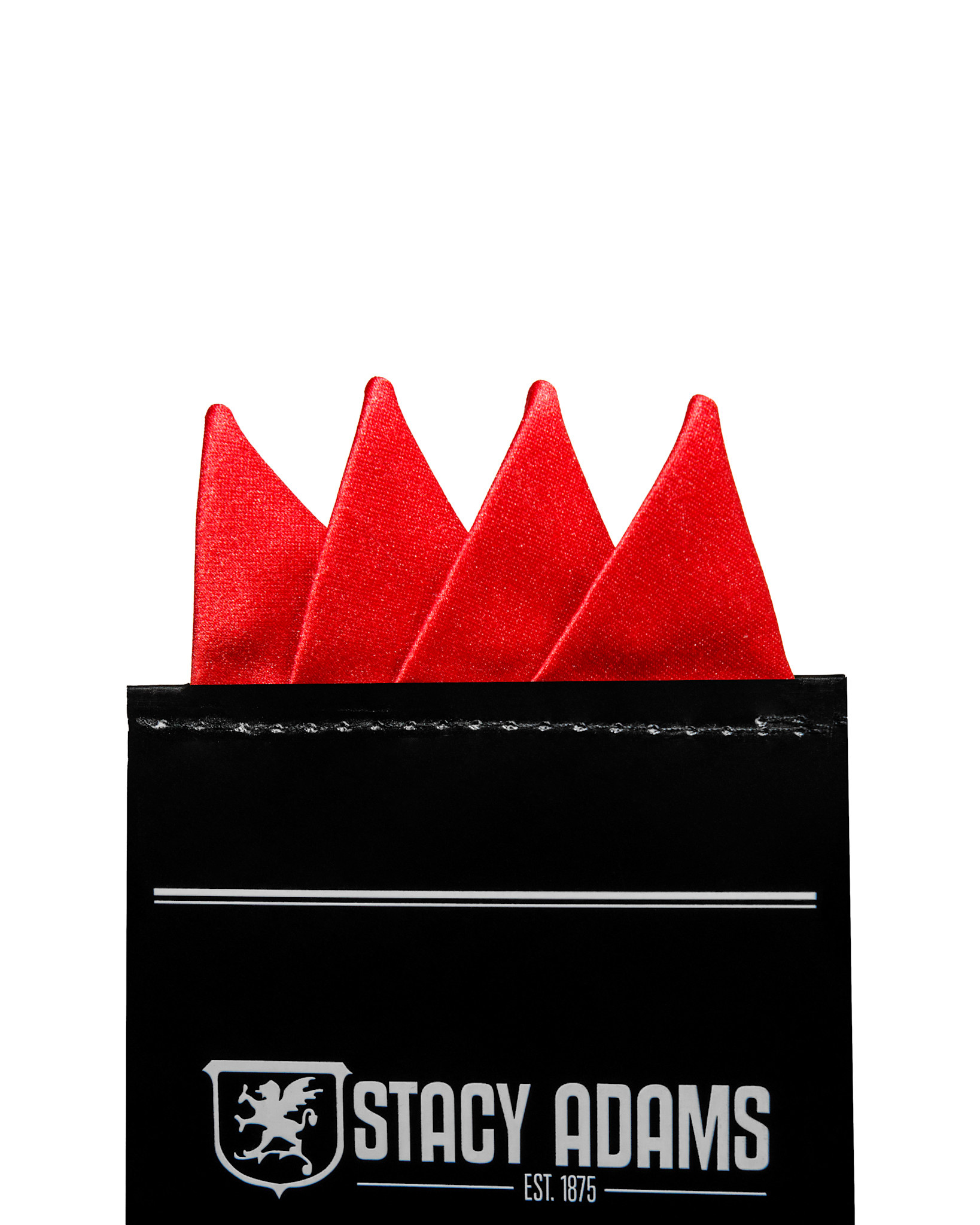 Stacy Adams Pocket Square Premade Stacy Adams 400S-6 Fire Red