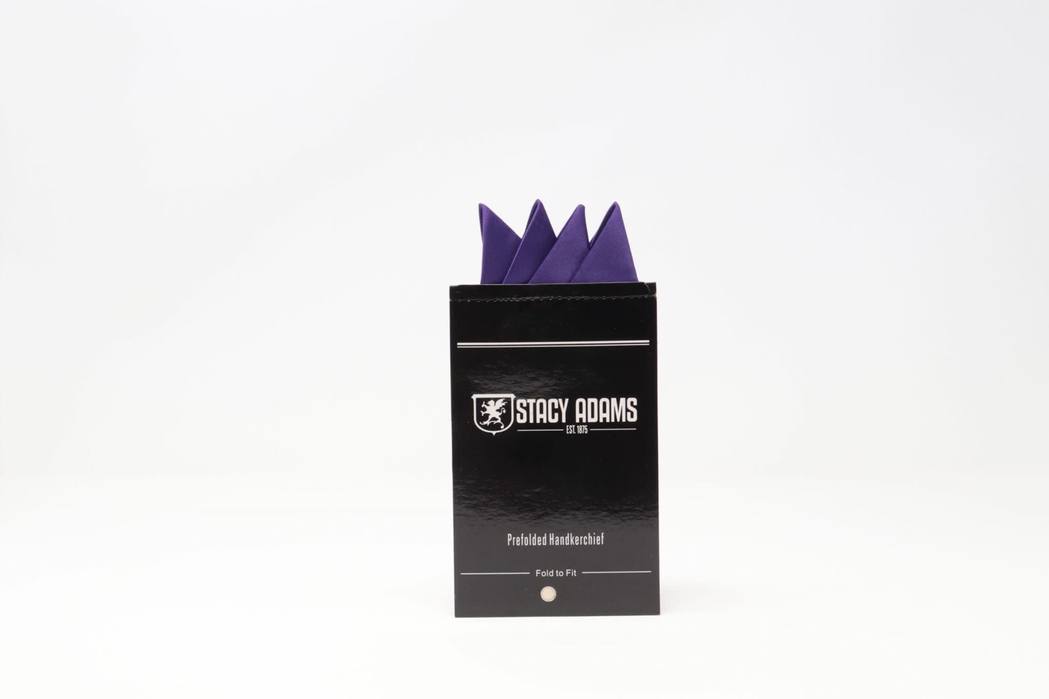 Stacy Adams Pocket Square Premade Stacy Adams 400S-21 Purple