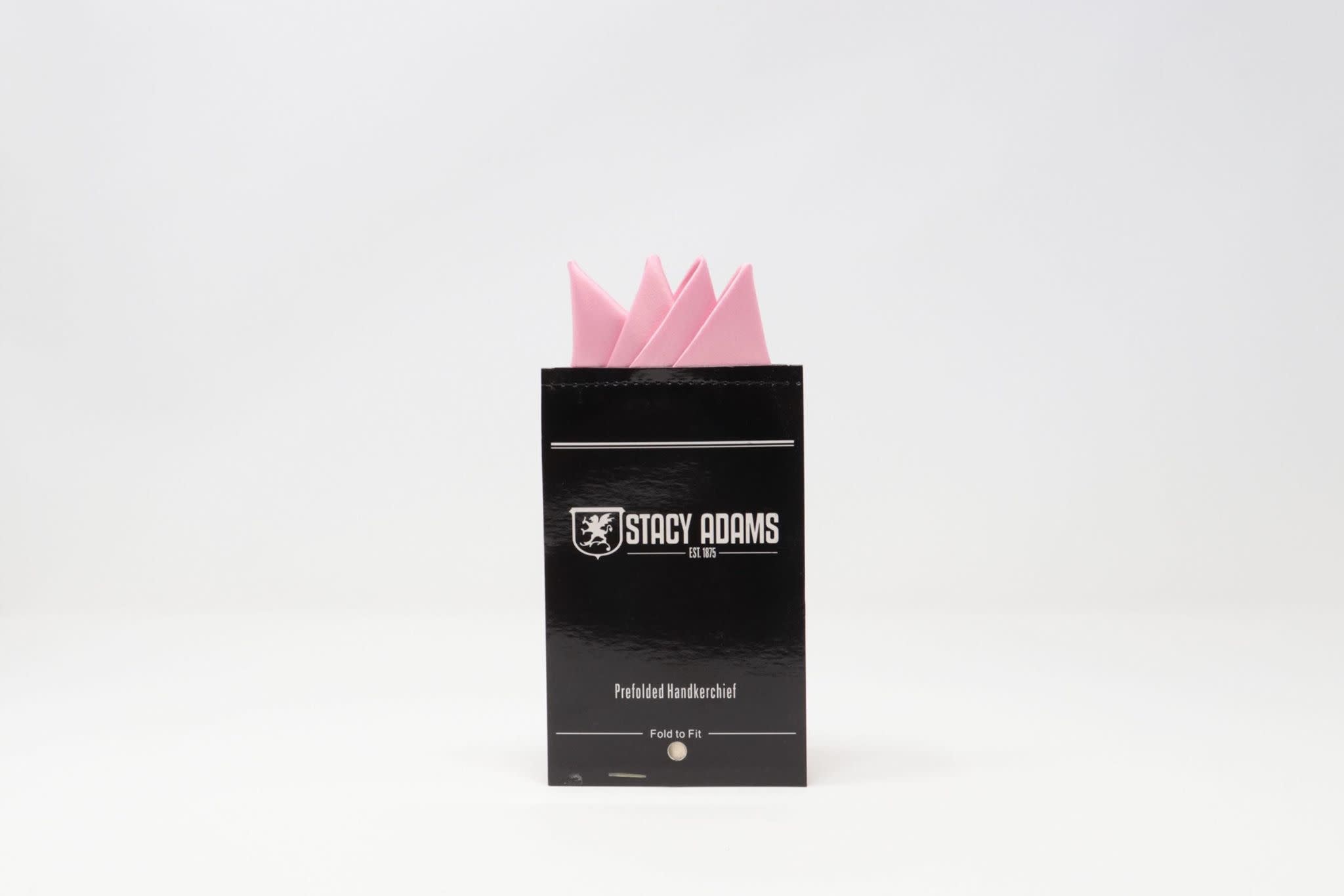 Stacy Adams Pocket Square Premade Stacy Adams 400S-19 Pink