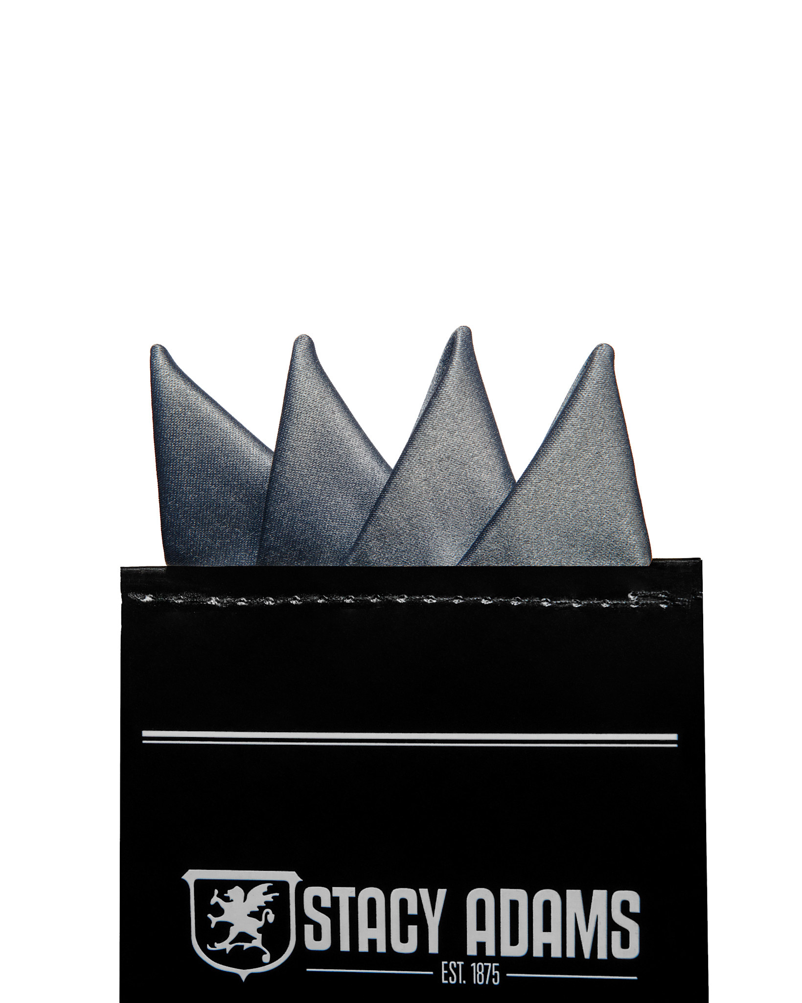 Stacy Adams Pocket Square Premade Stacy Adams 400S-8 Charcol