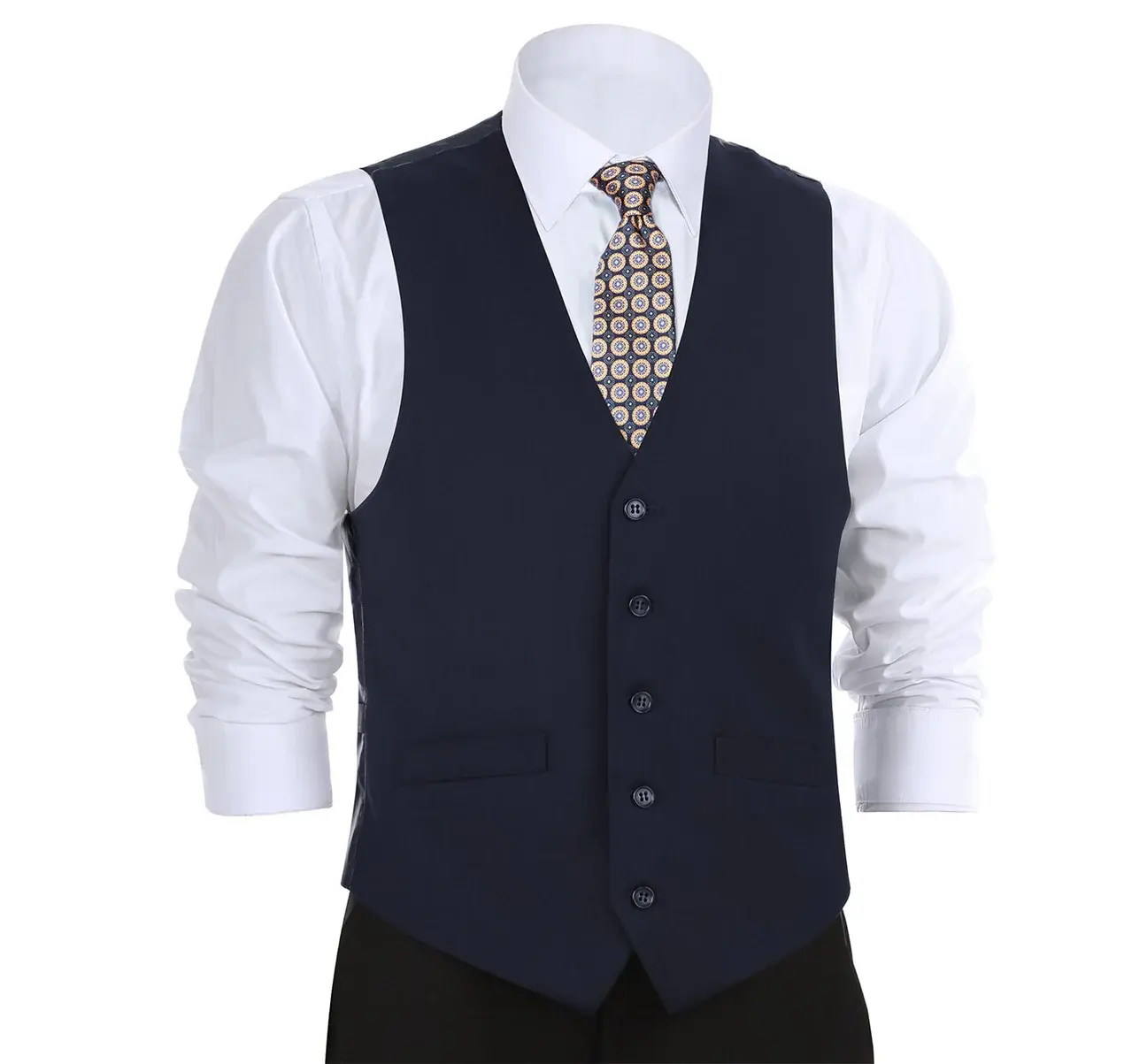 Renoir Novara Vest Renoir Fabric 201-2 Midnight Navy
