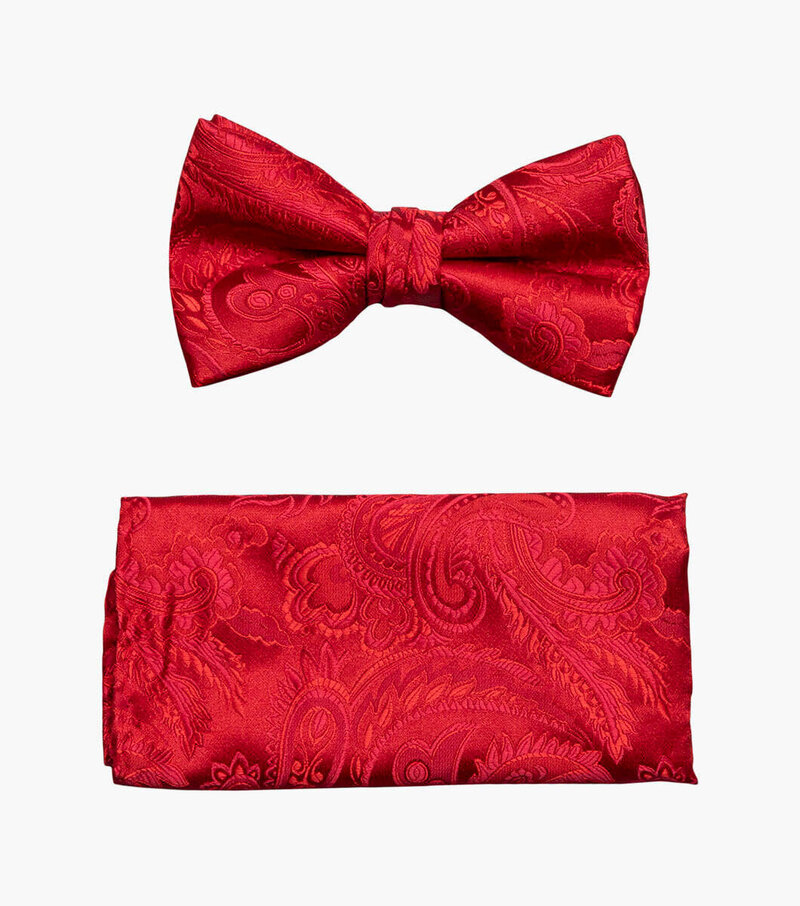 Stacy Adams Bow Tie Paisley SB276- 01 Red