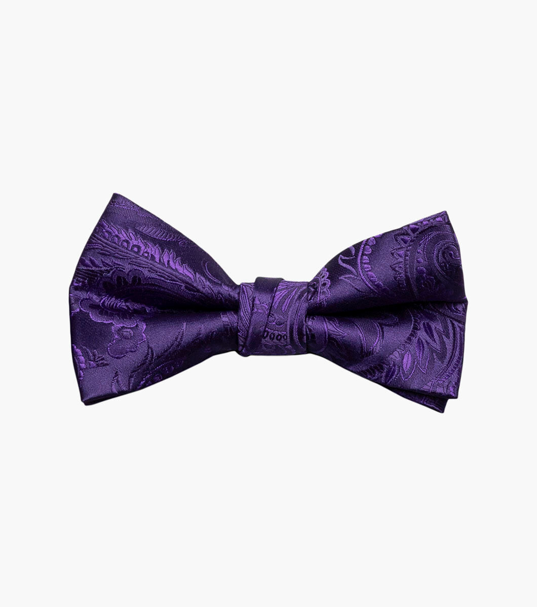 Stacy Adams Bow Tie Paisley SB276- 03 Purple