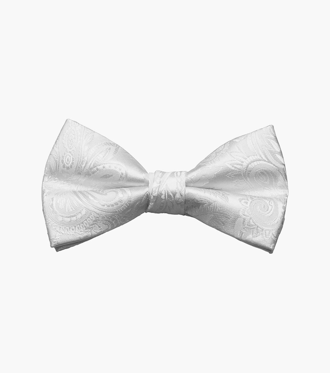 Stacy Adams Bow Tie Paisley SB276- 07 White