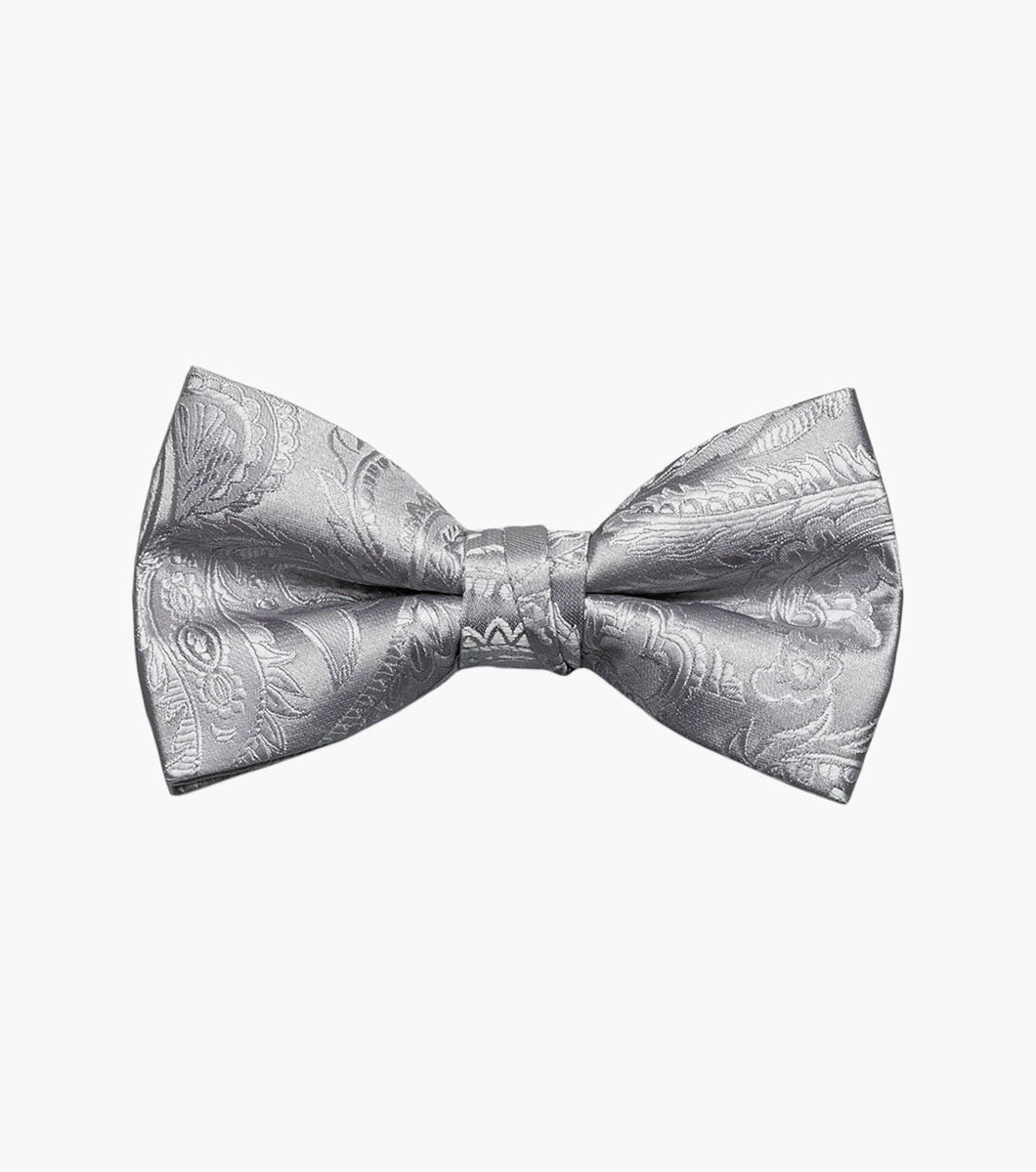 Stacy Adams Bow Tie Paisley SB276- 08 Silver