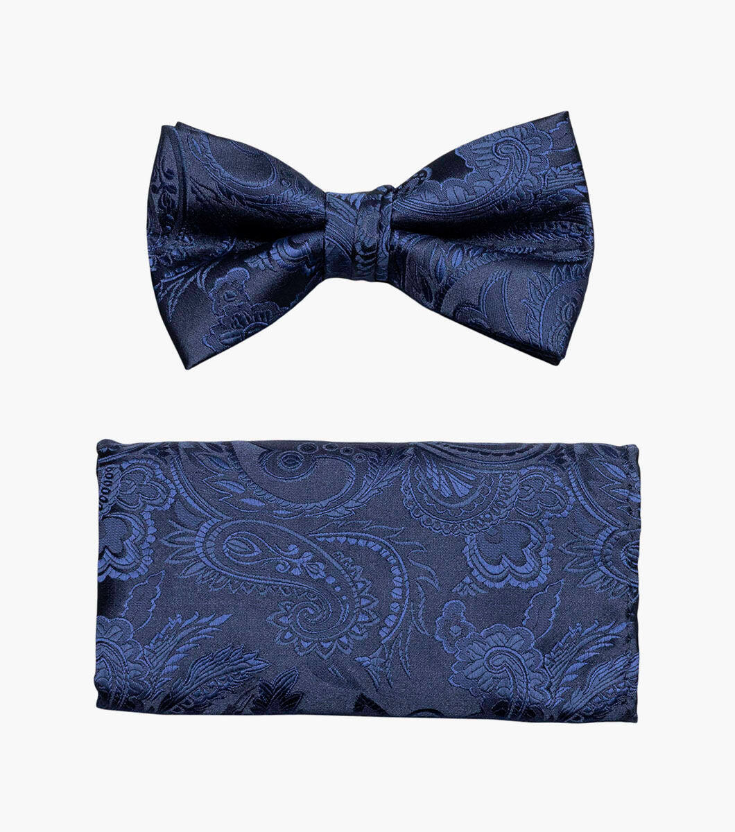 Stacy Adams Bow Tie Paisley SB276- 16 Navy
