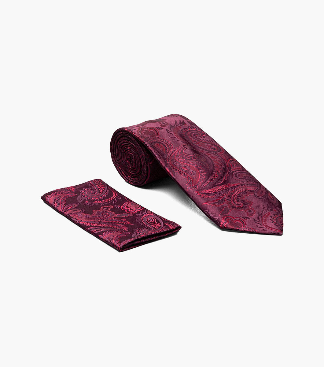 Stacy Adams Tie Stacy Adams Reg Paz sa276-5 Burgundy