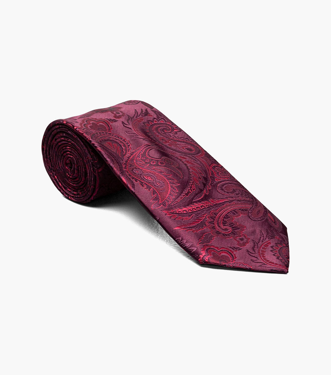 Stacy Adams Tie Stacy Adams Reg Paz sa276-5 Burgundy