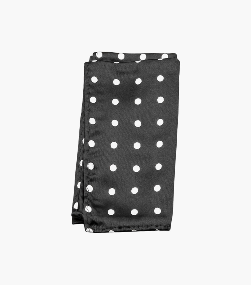 Stacy Adams Tie Stacy Adams Reg PolkaDot sa402-6 Black