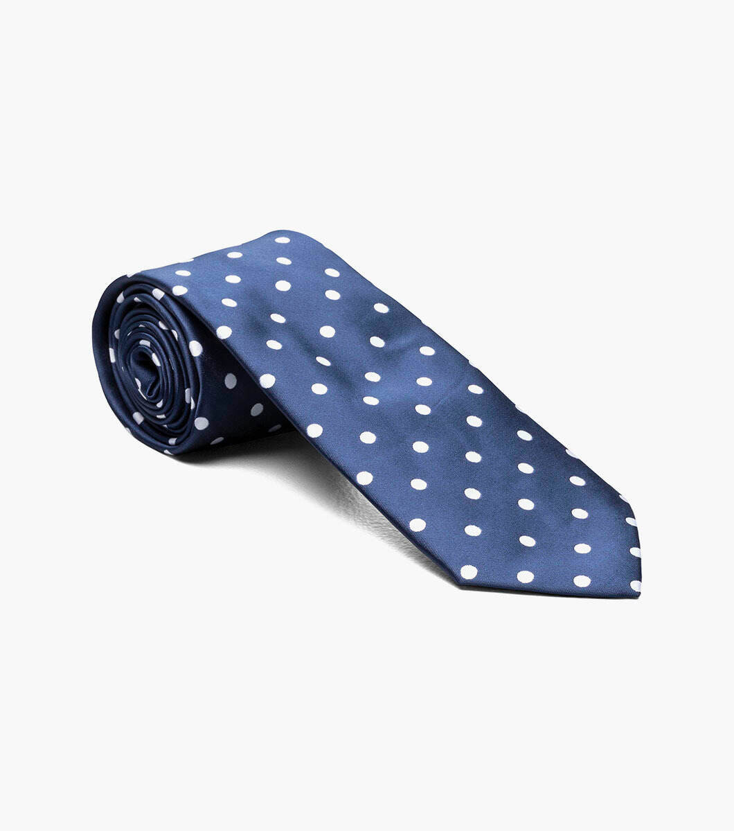 Stacy Adams Tie Stacy Adams Reg PolkaDot sa402-1 Navy