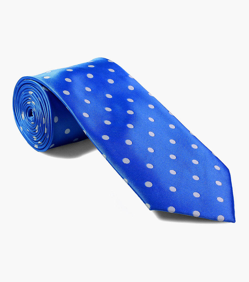 Stacy Adams Tie Stacy Adams Reg PolkaDot sa402-2 Royal