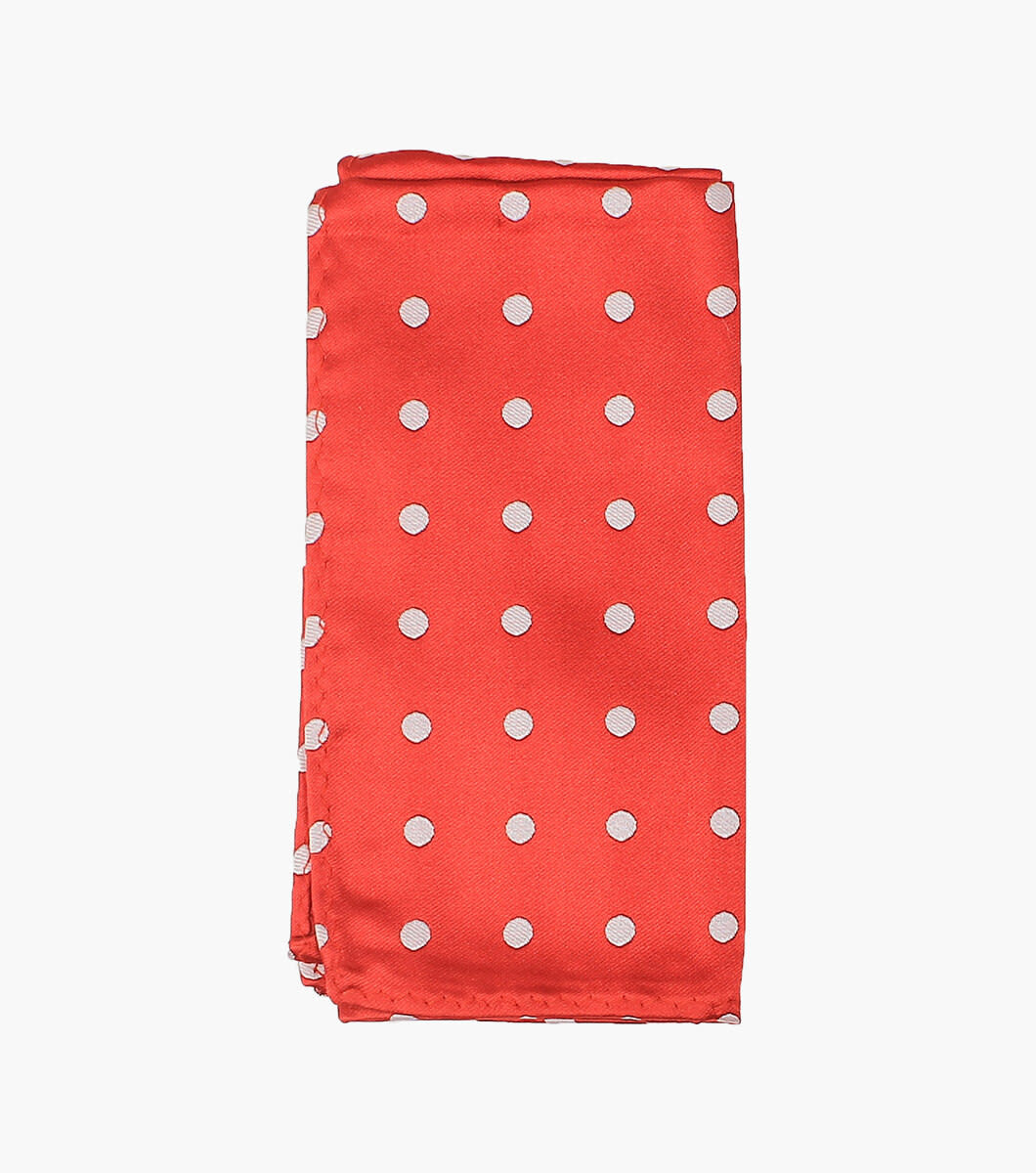 Stacy Adams Tie Stacy Adams Reg PolkaDot sa402-5 F. Red