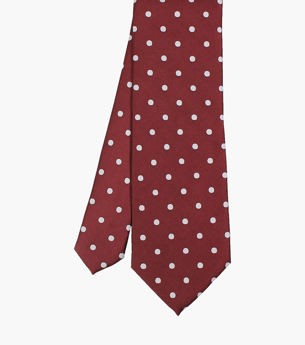 Stacy Adams Tie Stacy Adams Reg PolkaDot sa402-4 Burgundy