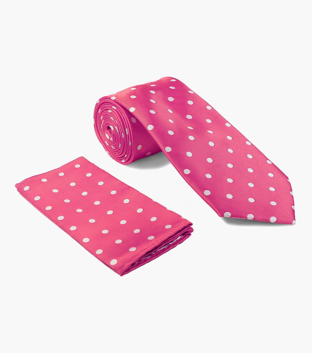 Stacy Adams Tie Stacy Adams Reg PolkaDot sa402-16 Fushia