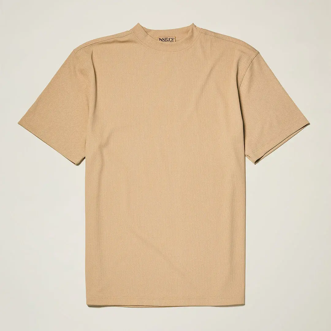 INSERCH MERC USA Crew Neck Tee t-299 Tan