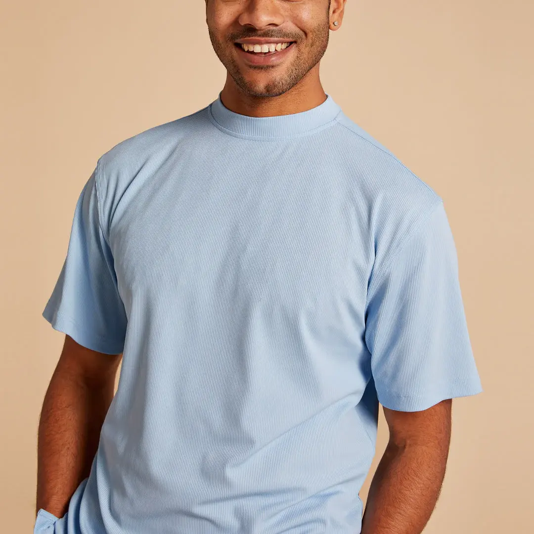 INSERCH MERC USA Crew Neck Tee t-299 Lake Blue
