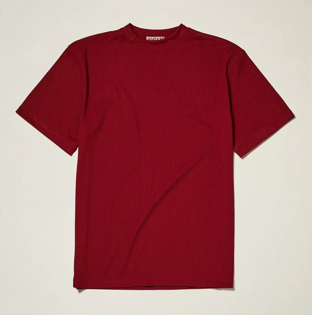 INSERCH MERC USA Crew Neck Tee t-299 Deep Cherry