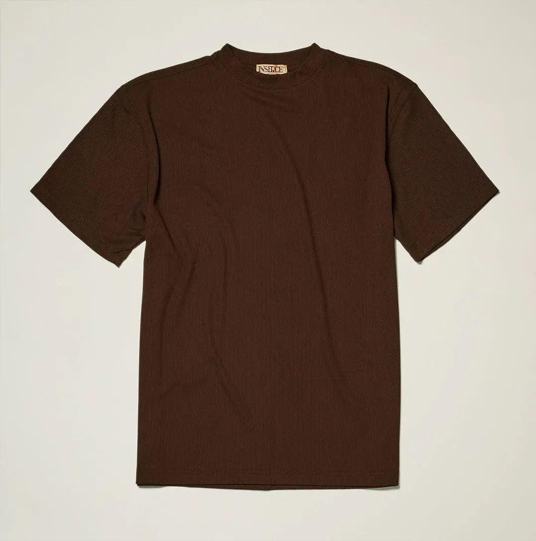 INSERCH MERC USA Crew Neck Tee t-299 Brown