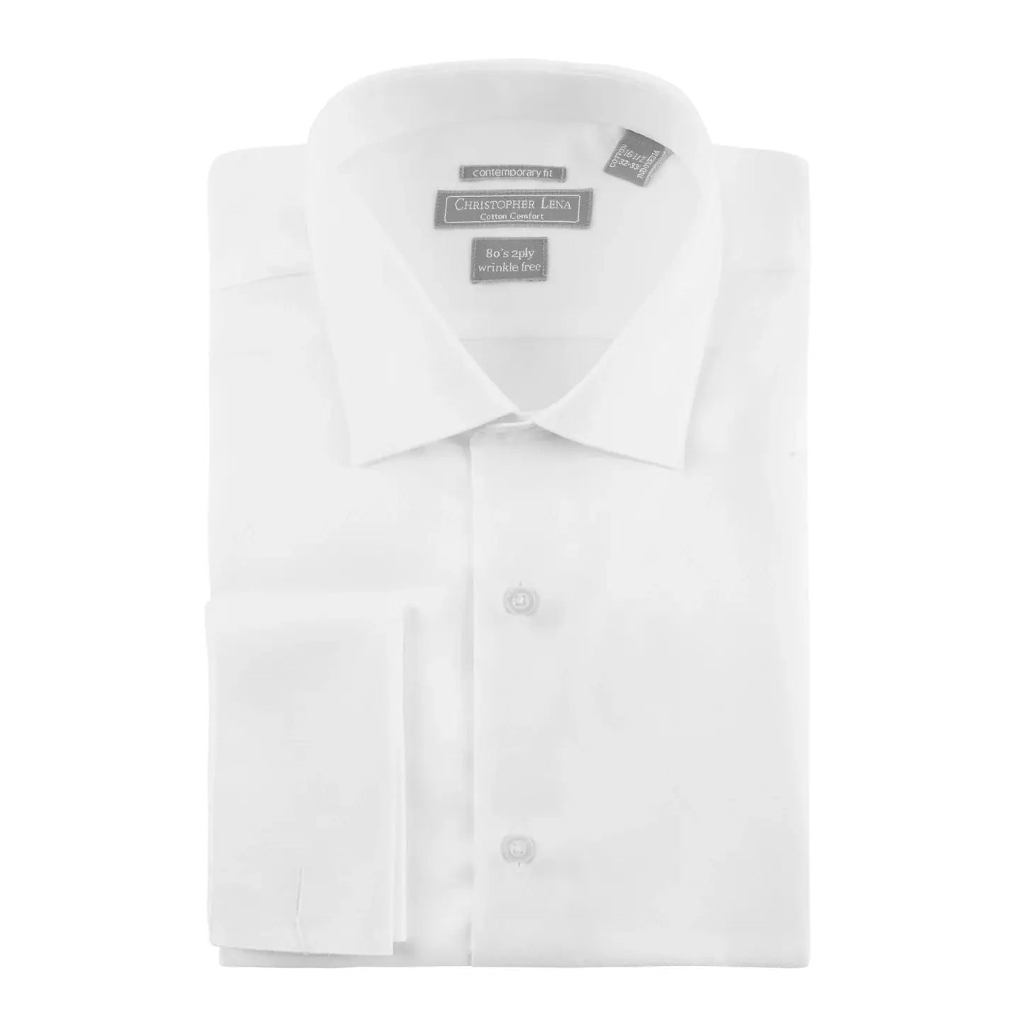 Christopher Lena Dress Shirt c514ws0f Contemporary Fit White