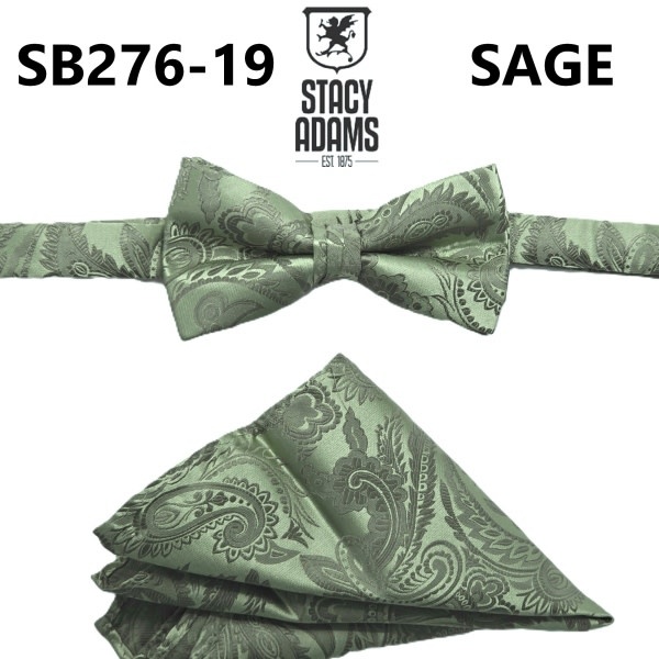 Stacy Adams Bow Tie Paisley SB276- 19 Sage
