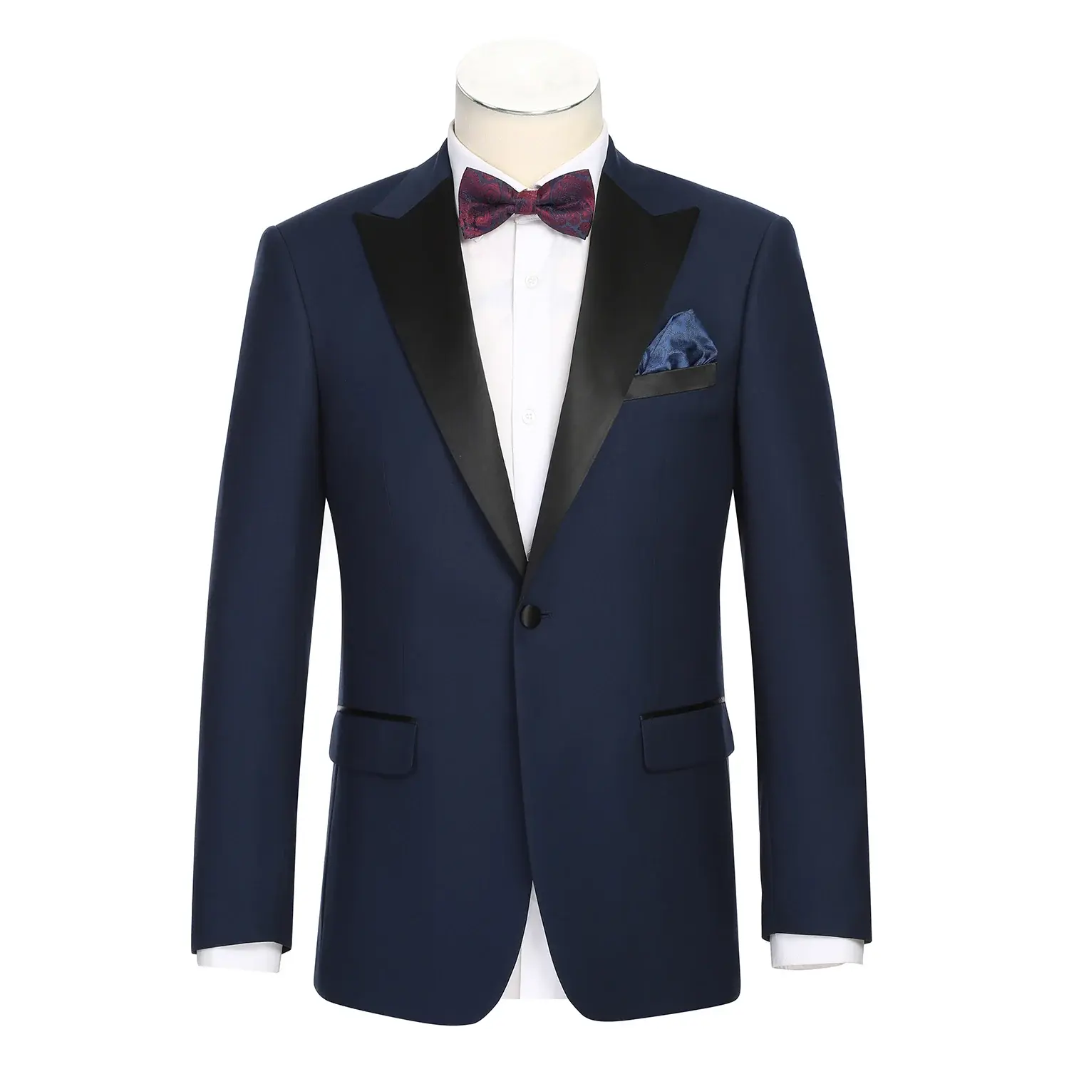 Renoir Novara Tux Peak Lapel Slim Fit 201-19 New Navy