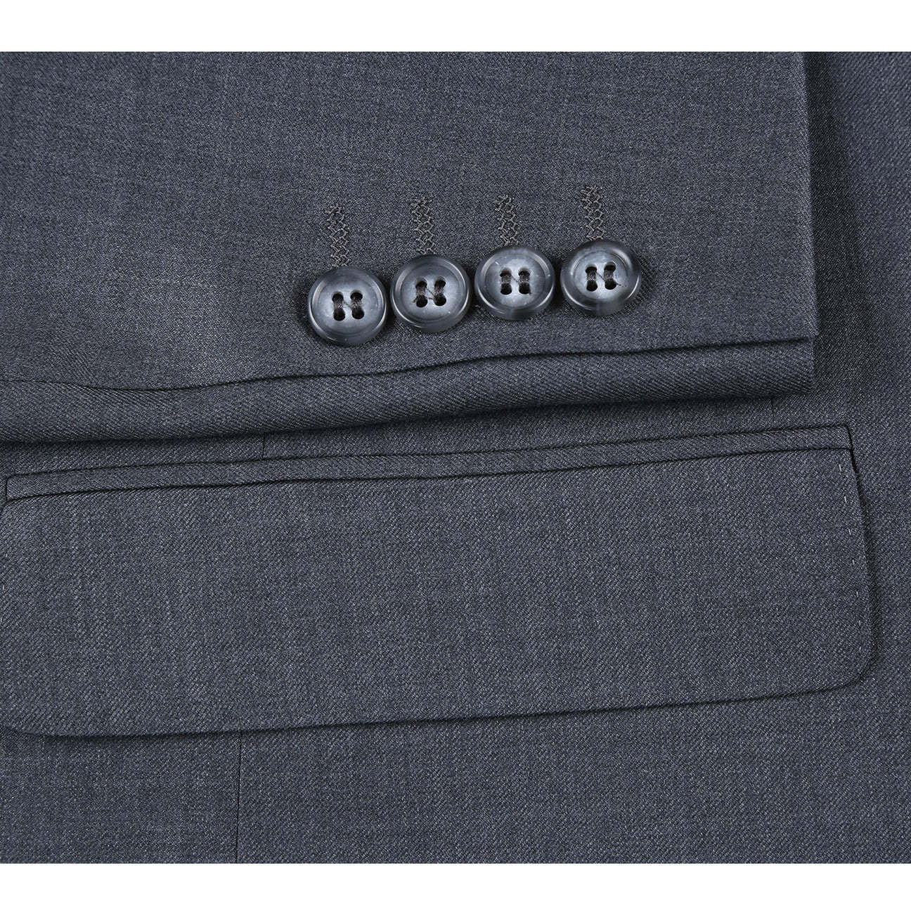 Renoir Novara Suit Rivelino ModernFit S150's rhc100-4 Grey