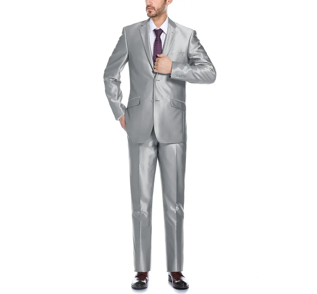 Renoir Novara Suit Renoir Slim Fit 207-2 Sterling Silver