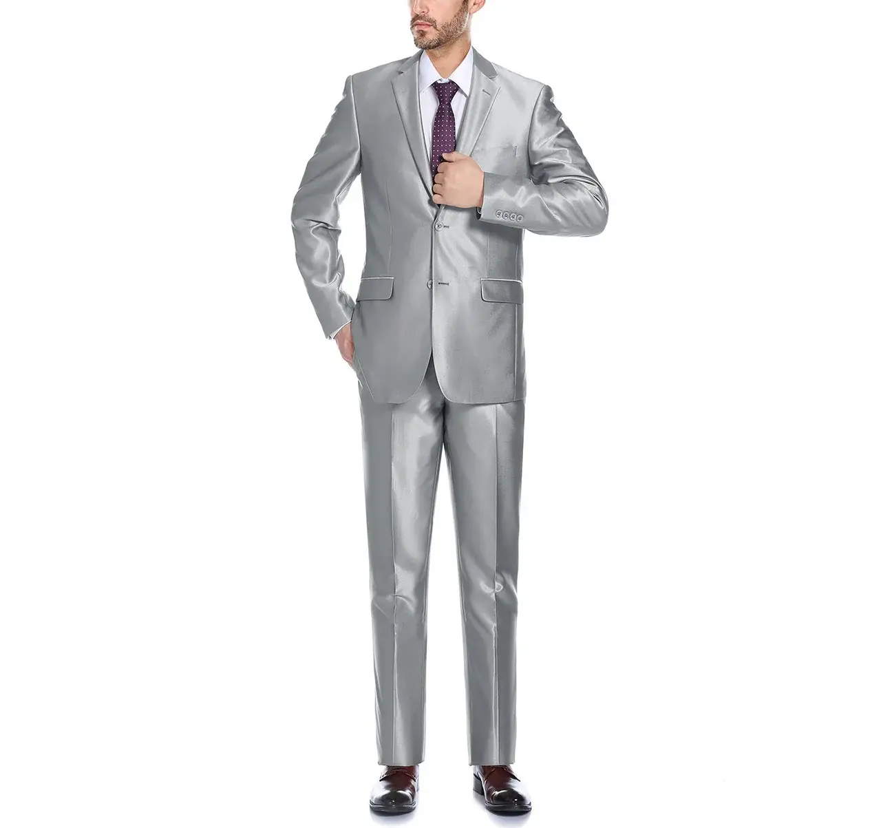 Renoir Novara Suit Renoir Slim Fit 207-2 Sterling Silver