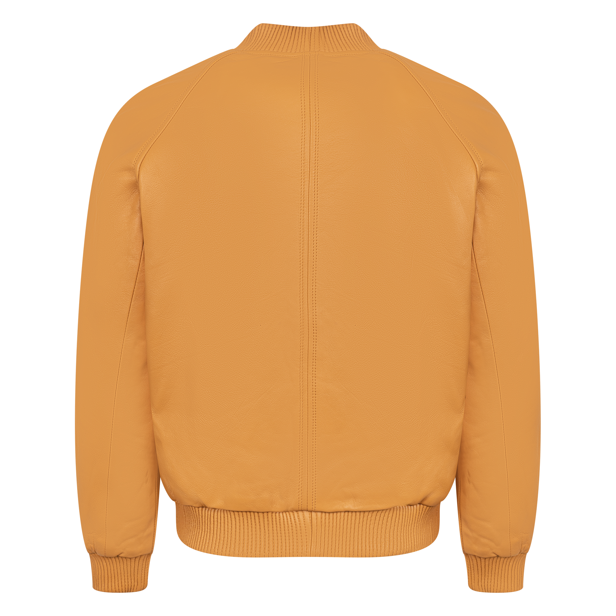 jackwood Genuine Lambskin Leather Baseball Varsity Jacket 1051 Tan