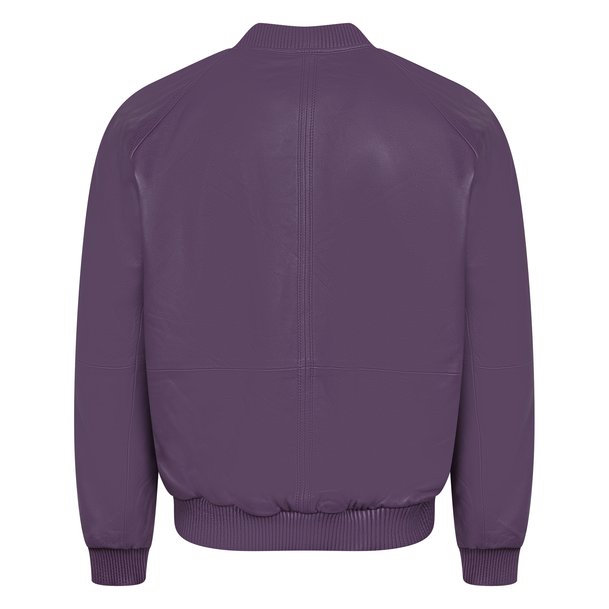 jackwood Genuine Lambskin Leather Baseball Varsity Jacket 1051 Purple