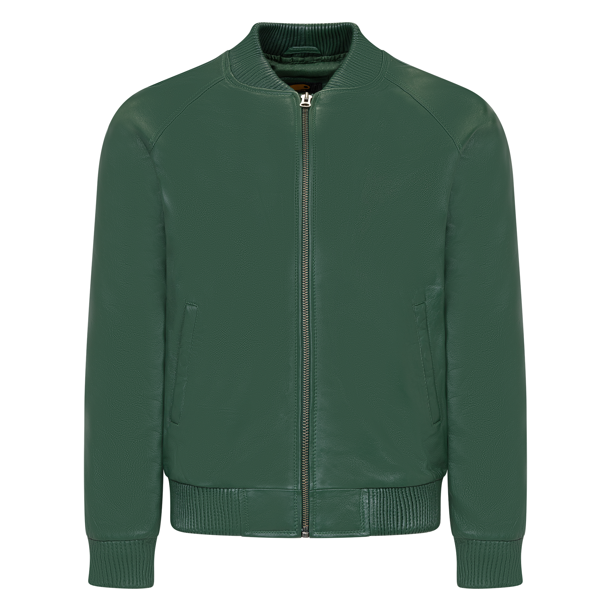 jackwood Genuine Lambskin Leather Baseball Varsity Jacket 1051 Emerald Green