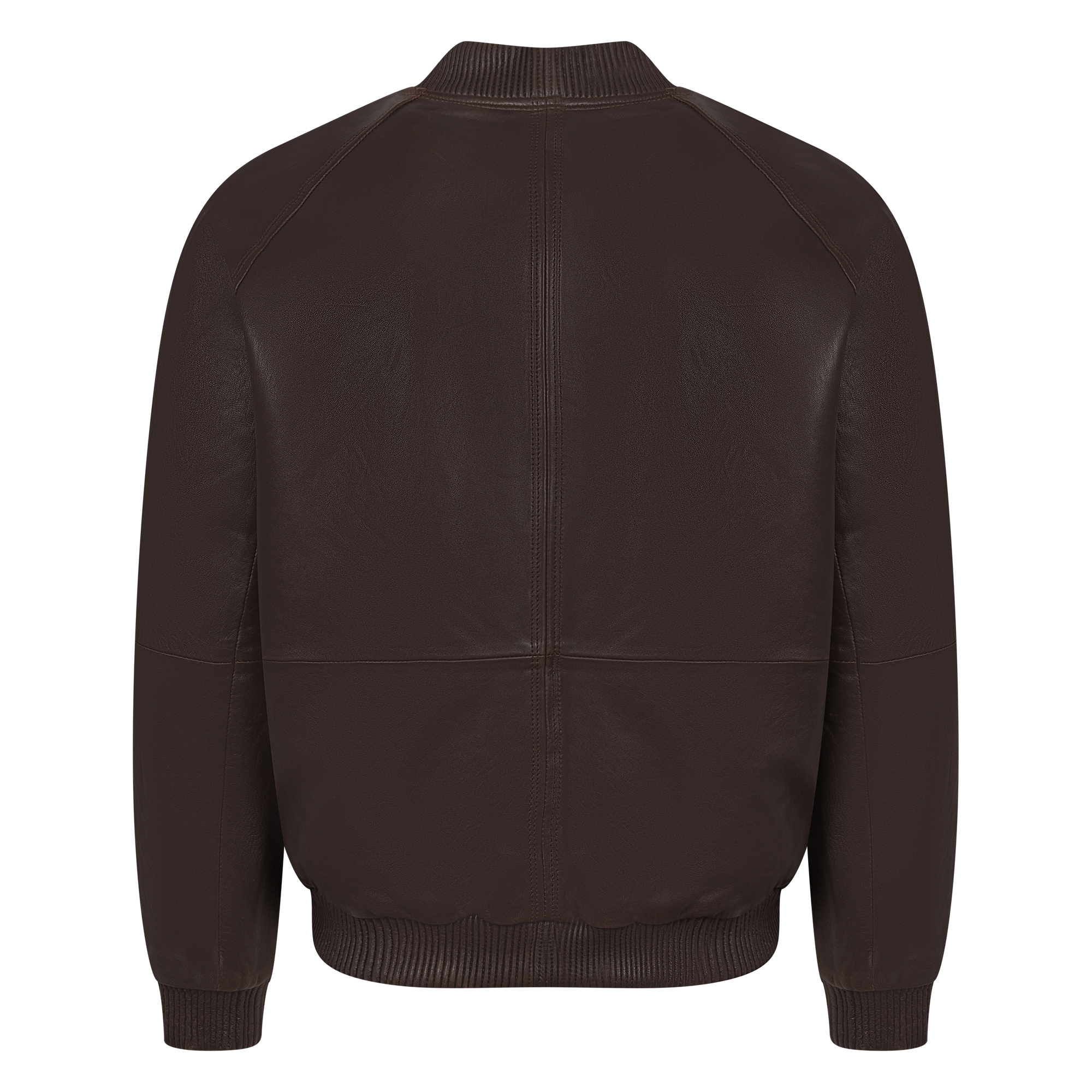jackwood Genuine Lambskin Leather Baseball Varsity Jacket 1051 Brown
