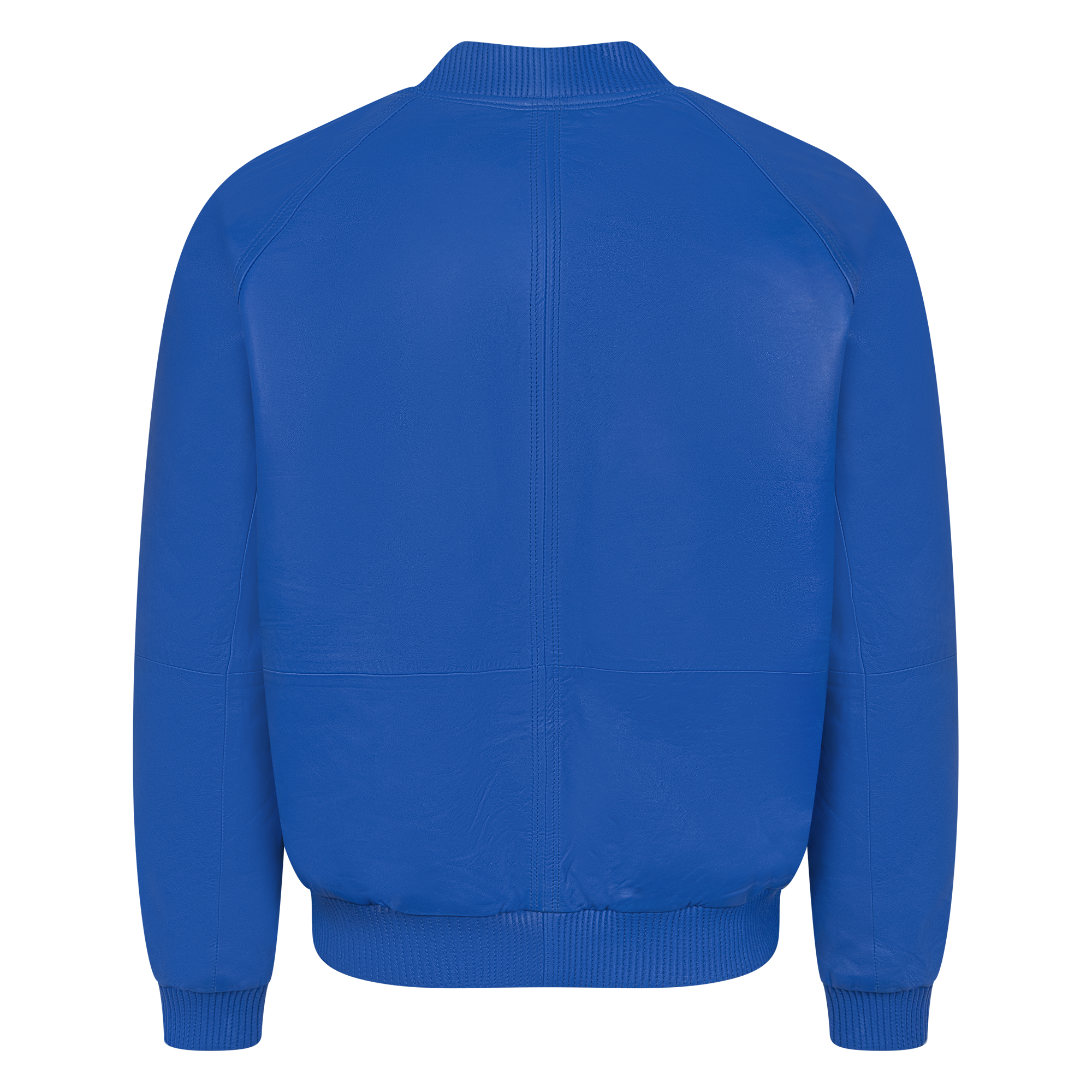 jackwood Genuine Lambskin Leather Baseball Varsity Jacket 1051 Blue