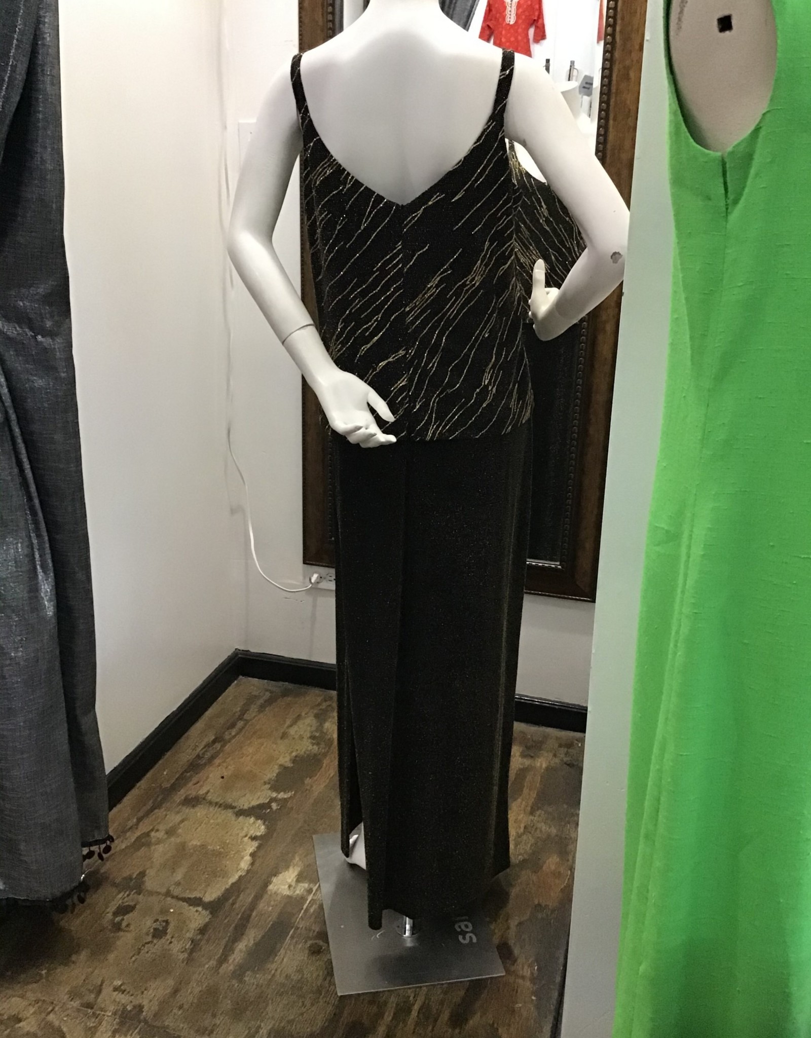 Alex Evenings Alex Evenings 90's evening dress gold and black