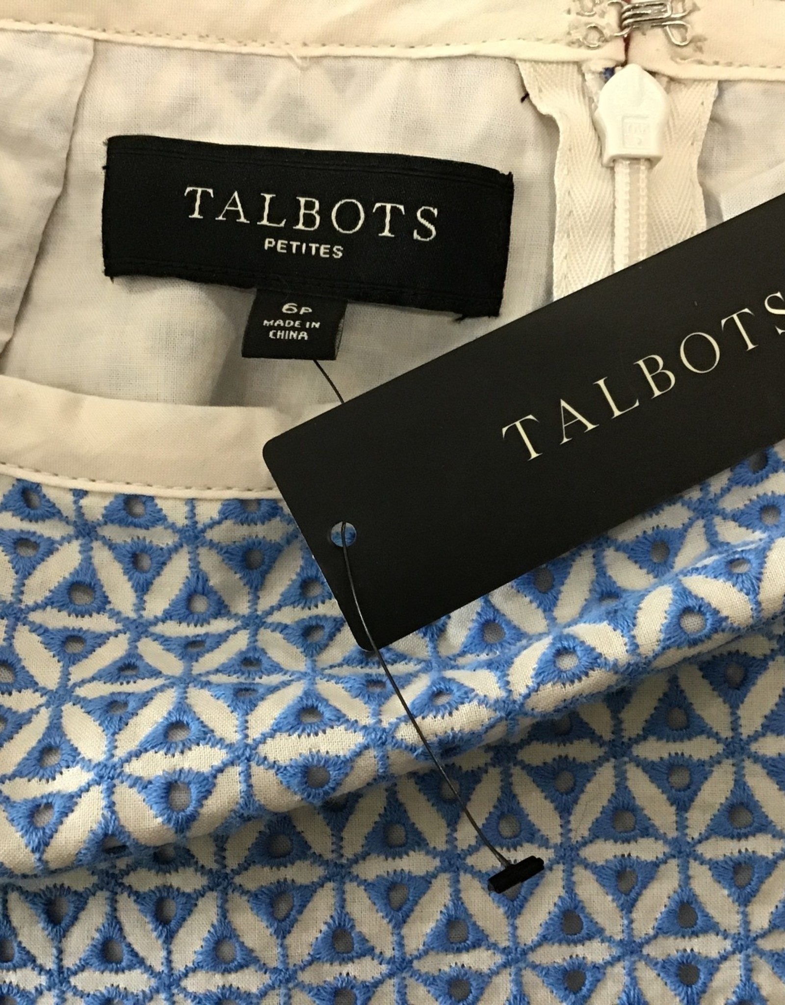 TALBOTS Womens 2 Piece Set UK 16 Large Blue Spotted Polyester, Vintage &  Second-Hand Clothing Online