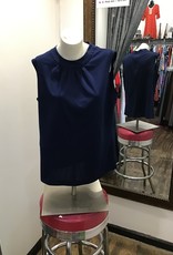 70's Navy sleeveless top Large