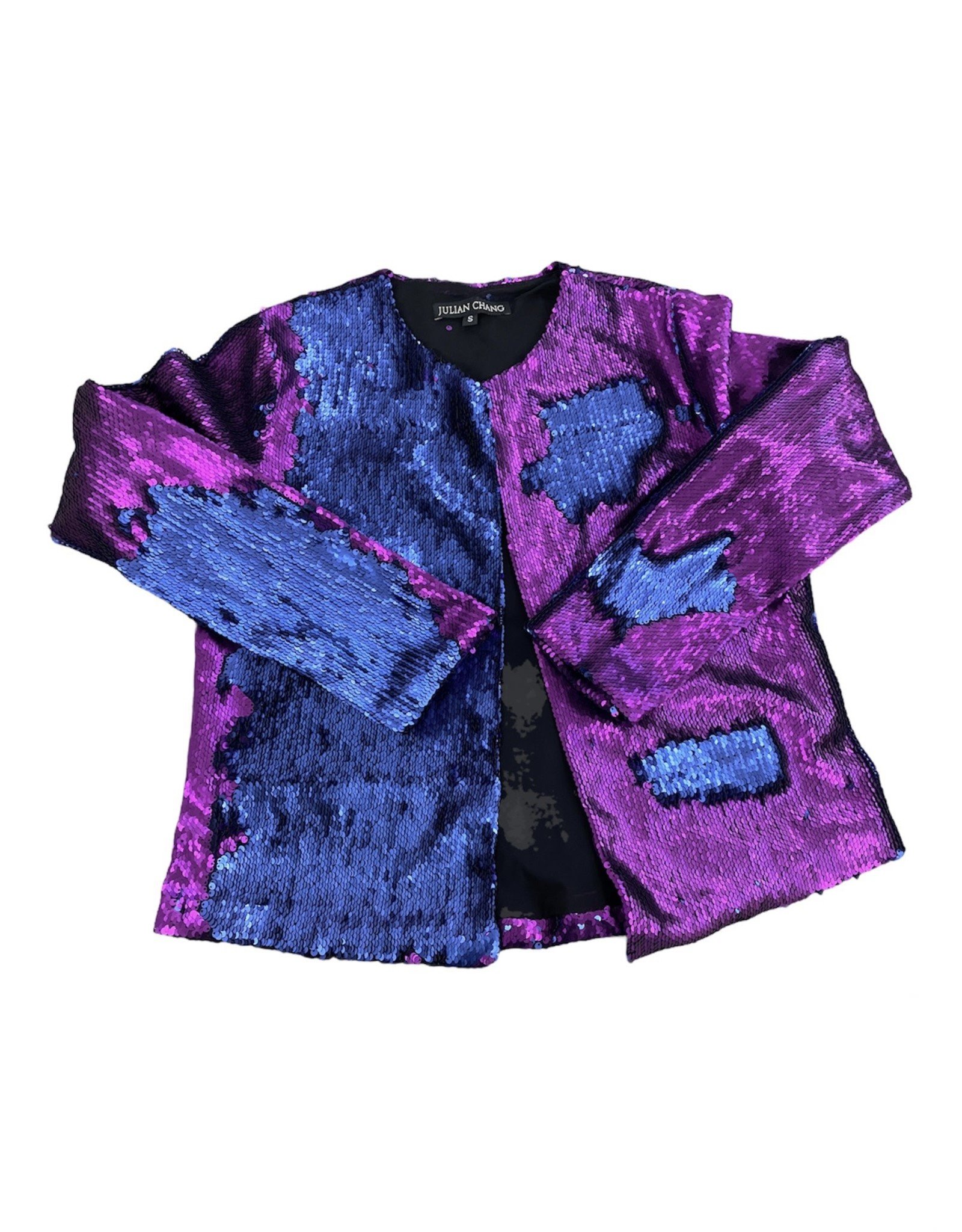 Julian Chang Julian Chang 93 flip sequin jacket purple/blue