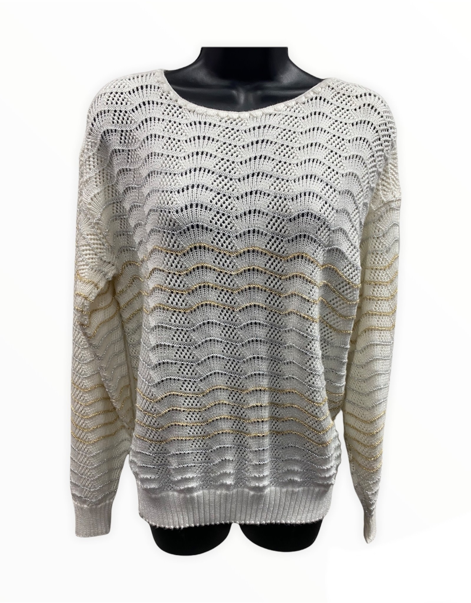 Jolie 80s wavy sweater sz M