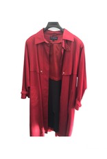 JG Hook 1980s red trenchcoat with lining sz 10