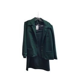 70s green suit set