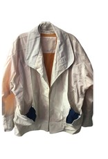 90s cotton jacket w/ zipper pocket detail