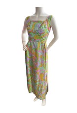 Gra Curtis Inc 60s  pastel floral srtap dress