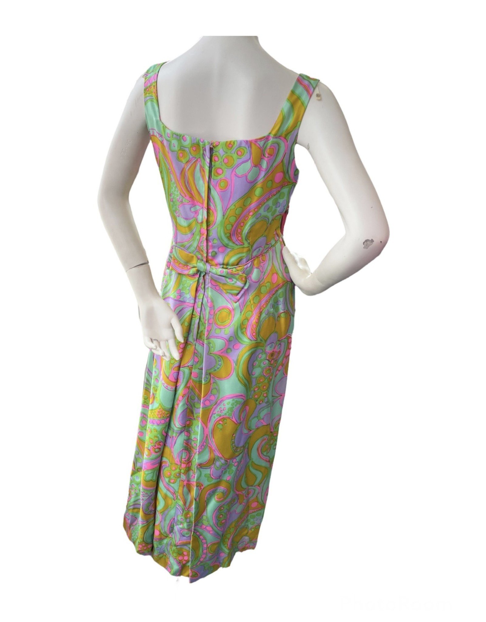 Gra Curtis Inc 60s  pastel floral srtap dress