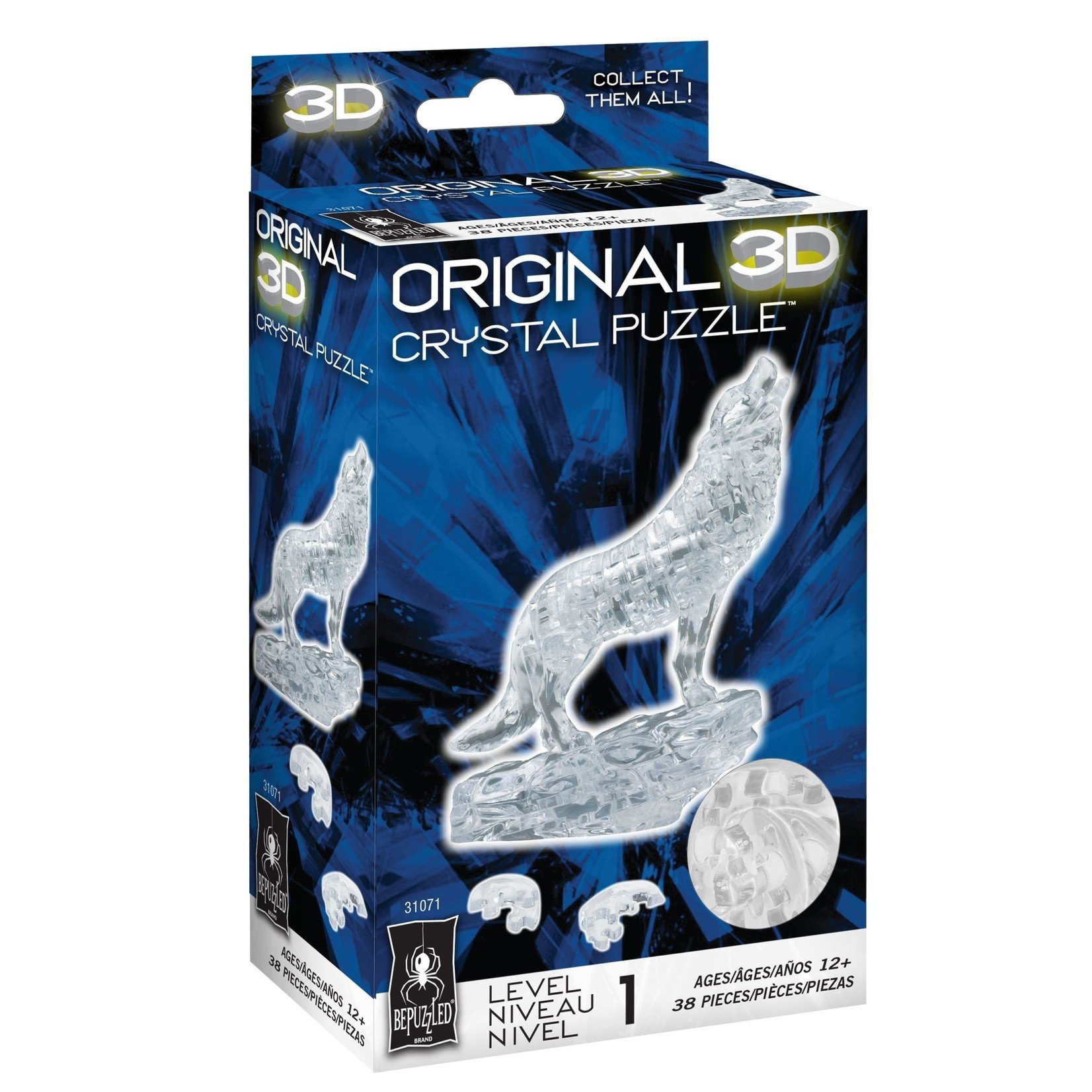 BePuzzled Crystal 3D Wolf
