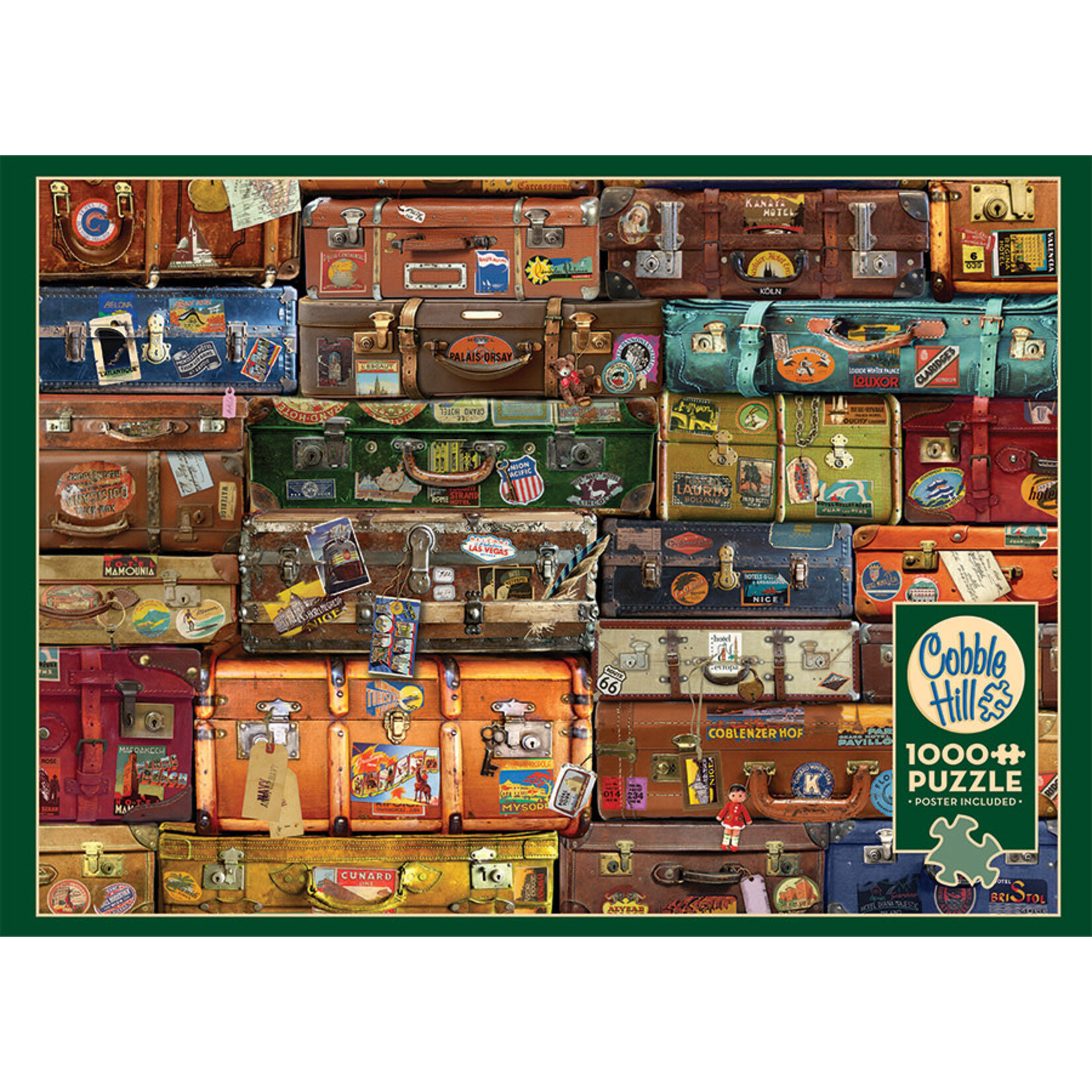 Cobble Hill Puzzles Luggage 1000pc
