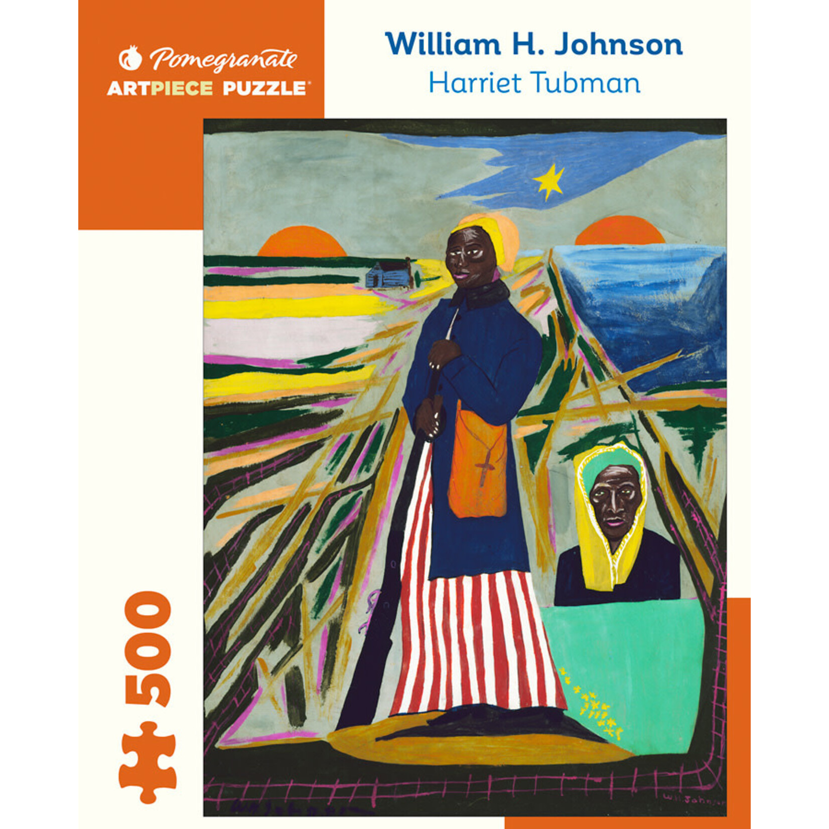 Pomegranate Puzzles Harriet Tubman, W. H. Johnson 500pc