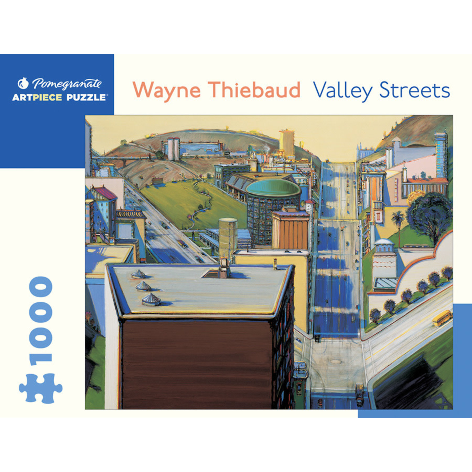 Pomegranate Puzzles Valley Streets, W. Thiebaud 1000pc