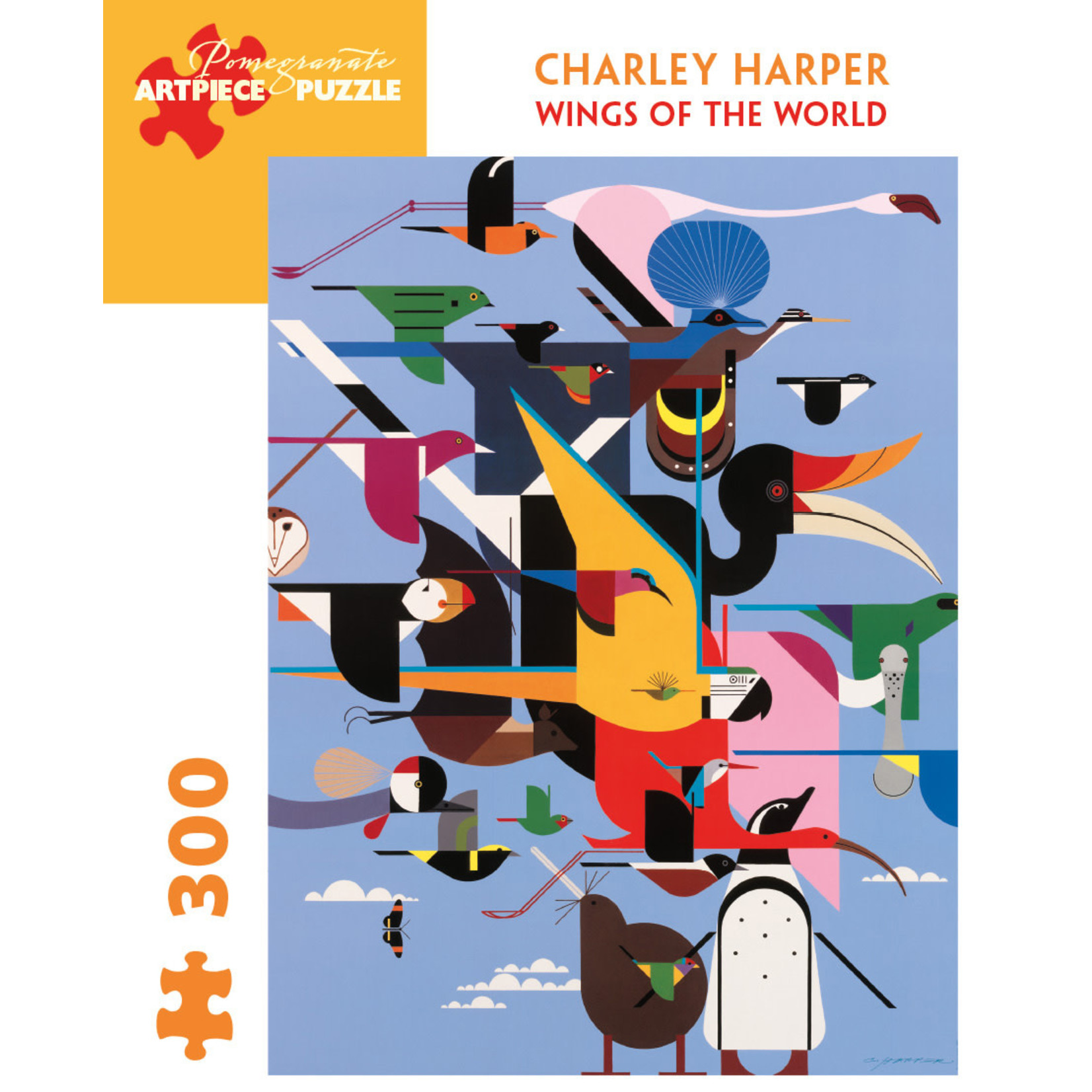 Pomegranate Puzzles Wings of the World, Charley Harper 300pc