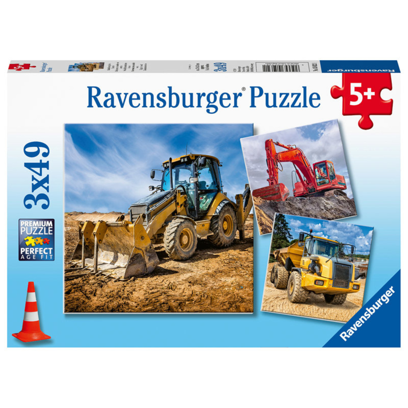Ravensburger Diggers at Work 3 x 49pc