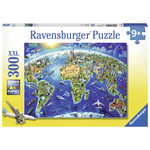 Ravensburger World Landmarks Map 300pc